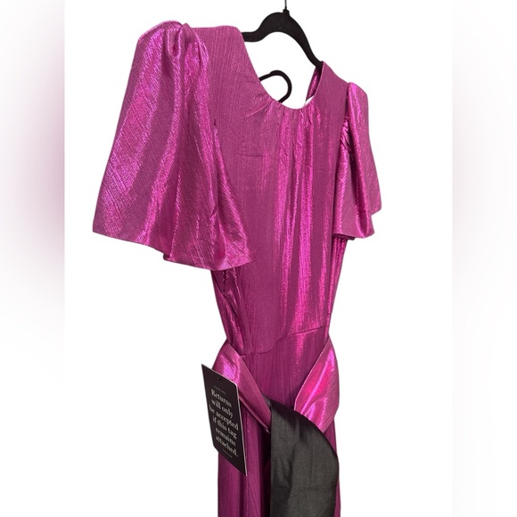 NEW Pomander Place by Tuckernuck NWT Pink Metallic Shimmer Angelina Maxi Dress S - Picture 4 of 8